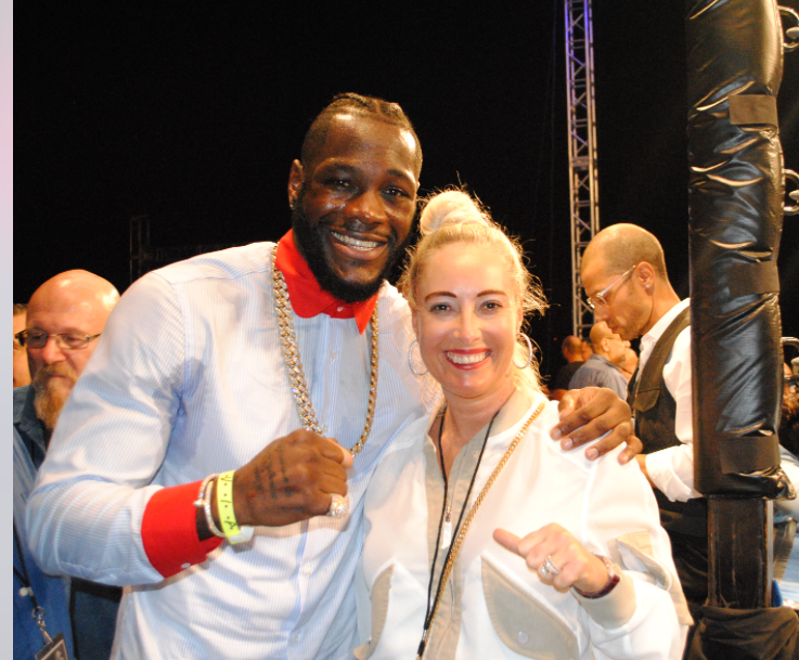 Adina Brunetti and Deontay Wilder