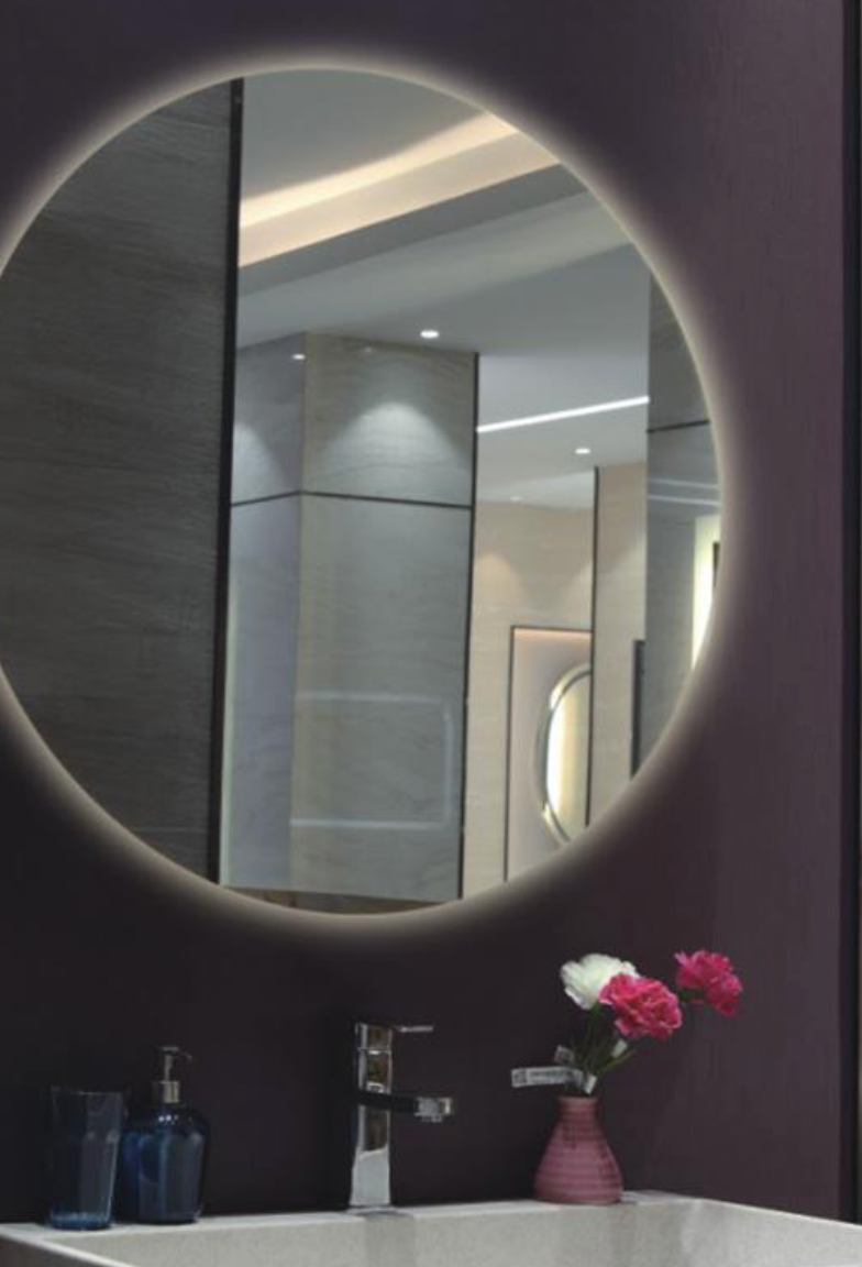 Bathroom LED Frameless Lighted Mirror