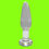 Thumbnail: The Glass Play Clear Love Glass Pleasure Butt Plug