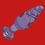 Thumbnail: The Glass Play Insider Textured Glass Butt Plug