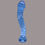 Thumbnail: The Glass Play Curvy Baby Blue Textured Dildo