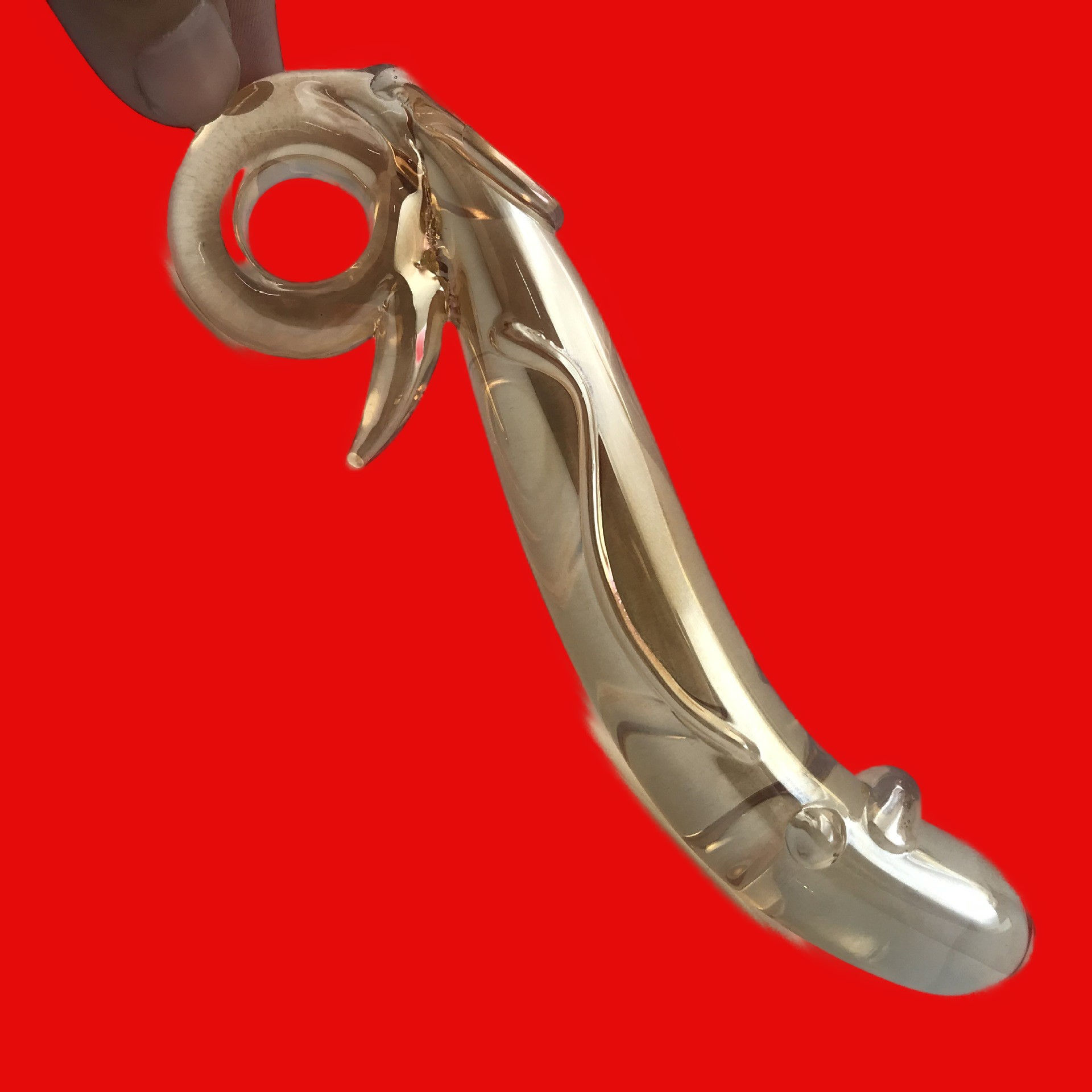 The Glass Play Wicked Wand Glass G-Spot Dildo