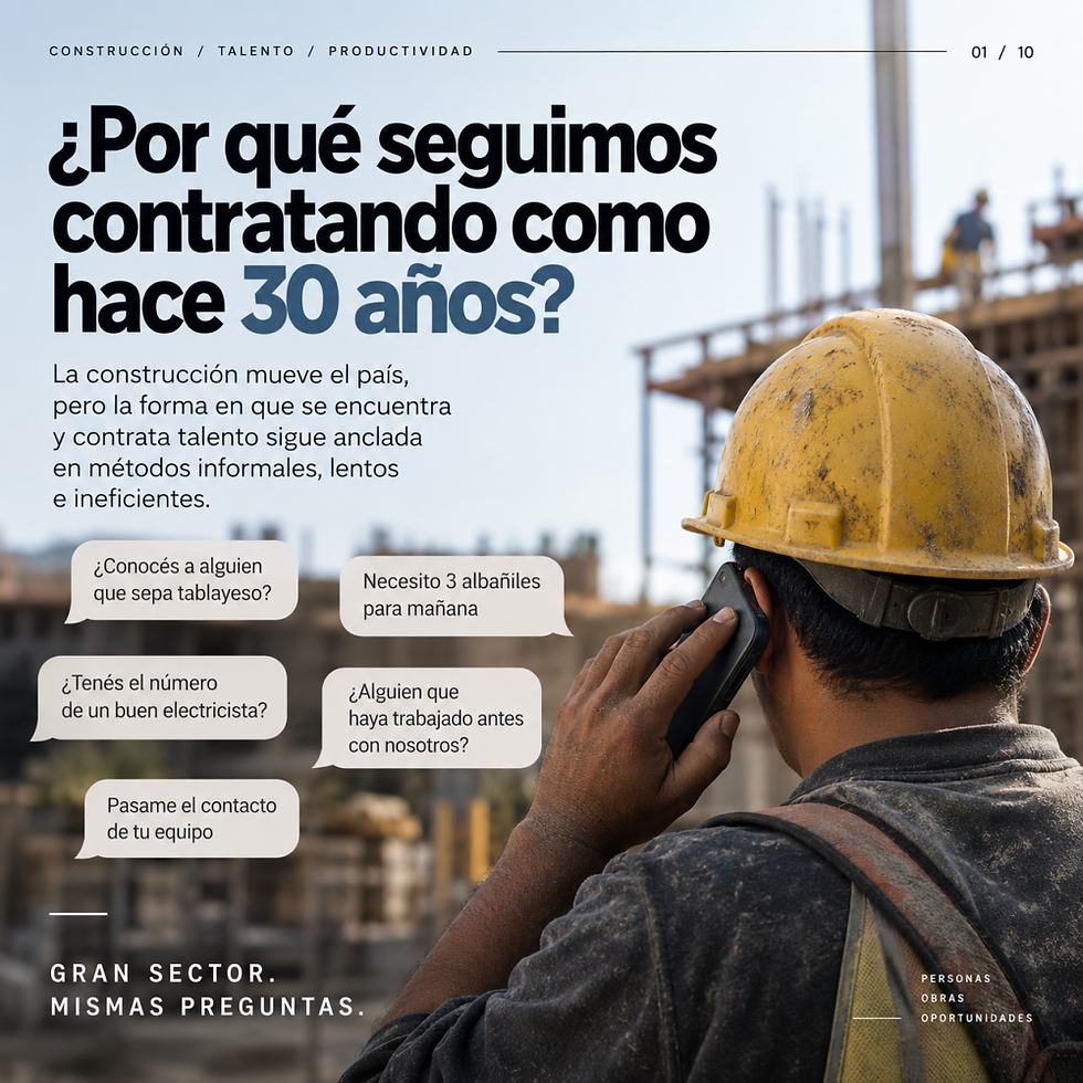 Traditional hiring practices in the construction industry persist, highlighting inefficiencies despite the sector's crucial role in driving the country forward.