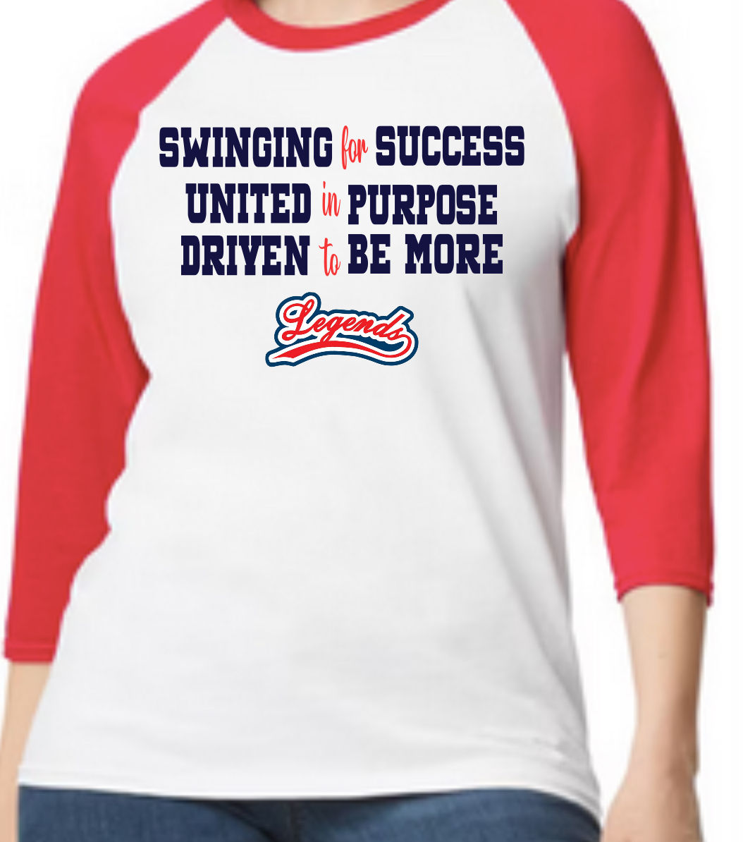 3/4 Sleeve Legends Raglan 