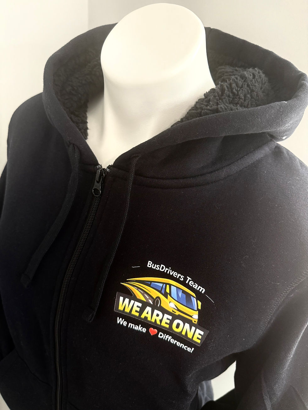 Thumbnail: Bus Drivers Sherpa Black Zip Up
