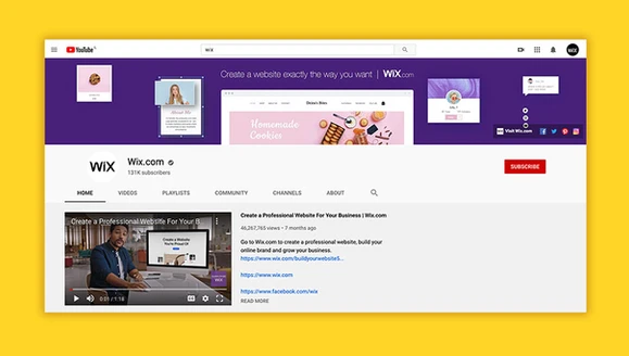 Wix YouTube Channel