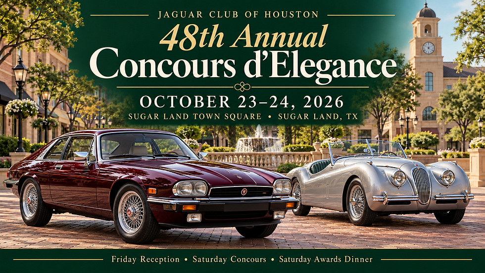 Jaguar Club of Houston 48th Annual Concours d’Elegance