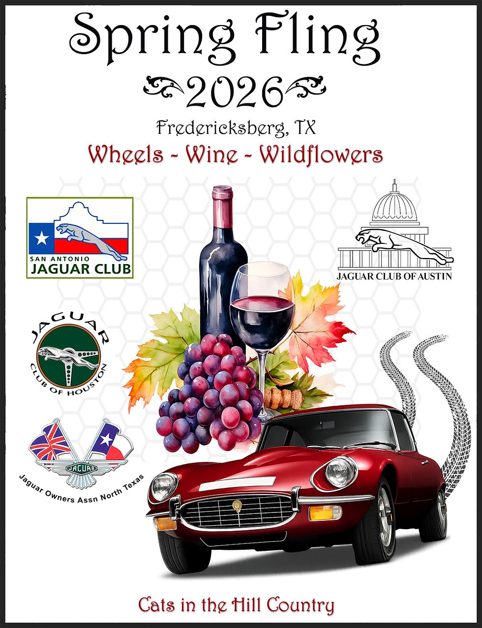 Jaguar Clubs of Texas - Spring Fling Fredericksburg 2026