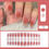 Thumbnail: 24pcs Sweet Summer Fake Nails Patches Pink