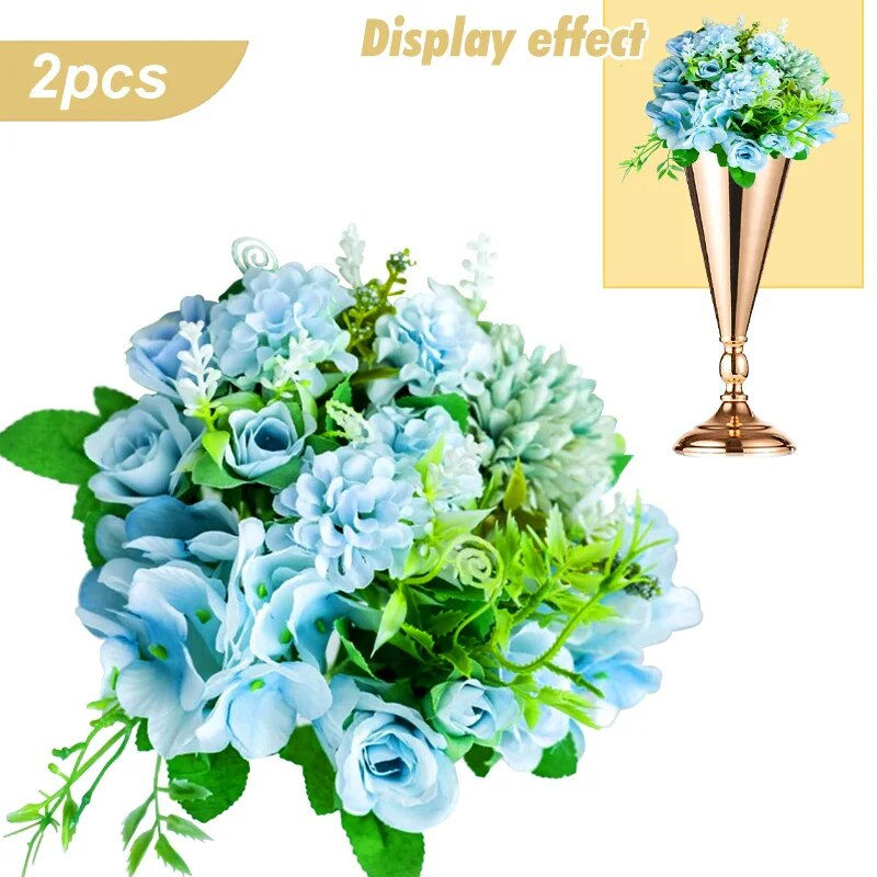 Thumbnail: Centerpiece Decor Metal Flower Stand Artificial Flower Ornaments for Anniversary