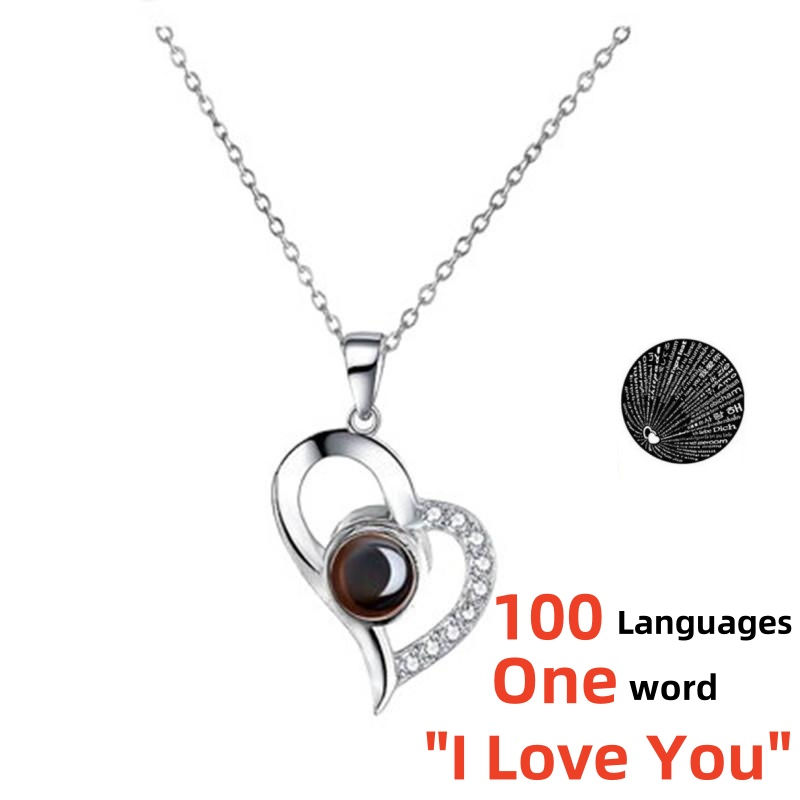 Thumbnail: Heart-Shaped Red Rose Necklace with Gift Box - Valentine's Day, Anniversary