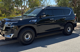 Nissan Patrol Y62 ceramic window tint installation in Cockburn WA