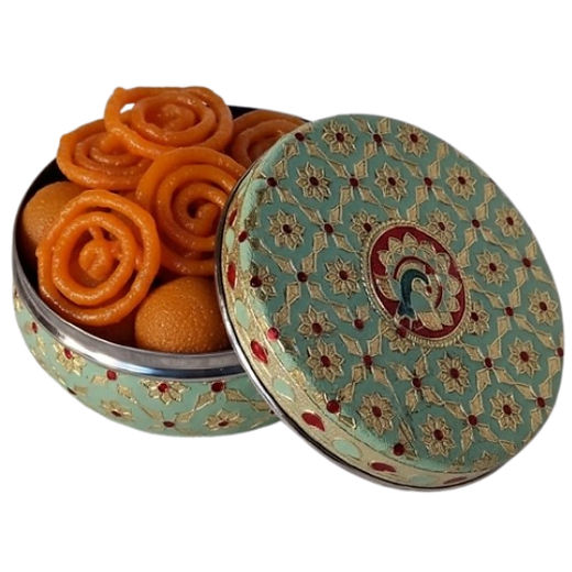 Celebrate Festivities with Exquisite Meenakari Art Steel Boxes