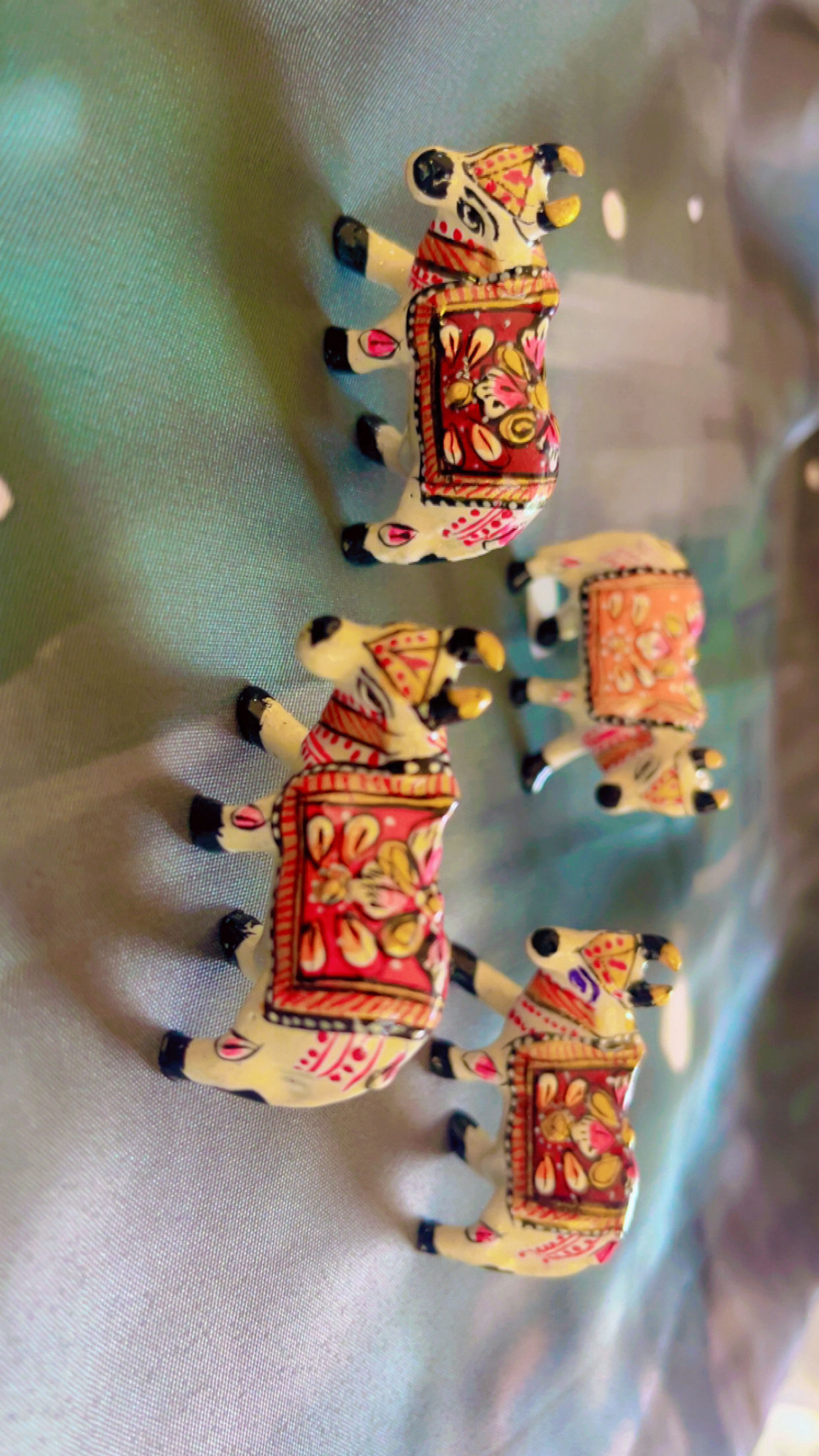 Elegant Cow 1 Inch with Colorful Work | Home Decor |