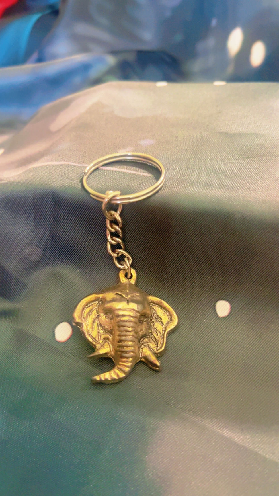 Thumbnail: German Silver Finish Spiritual Key Rings
