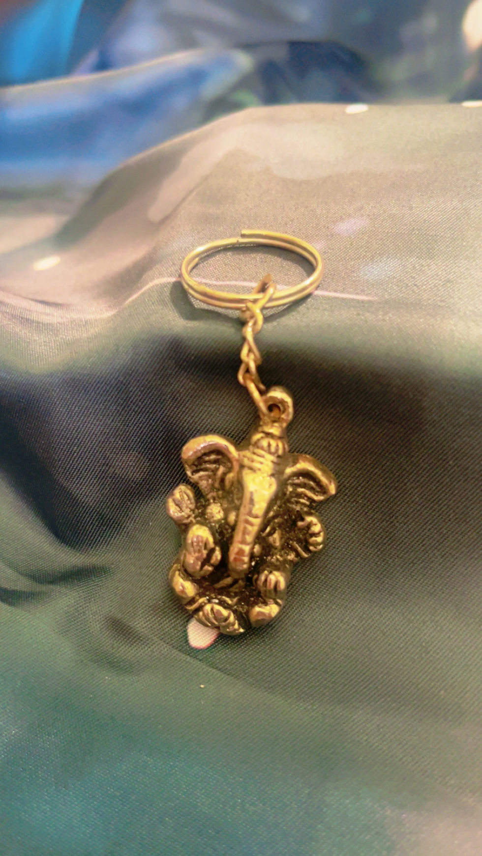 Thumbnail: German Silver Finish Spiritual Key Rings