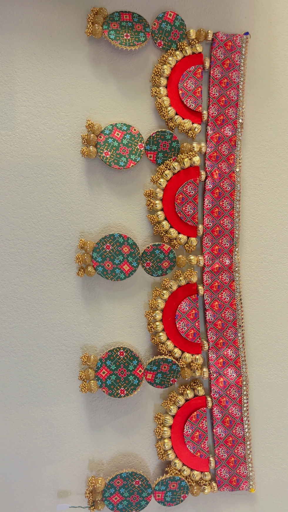 Thumbnail: FS-1291 Reversible Color Changing Double-Sided Toran With Shubh Labh Hanging