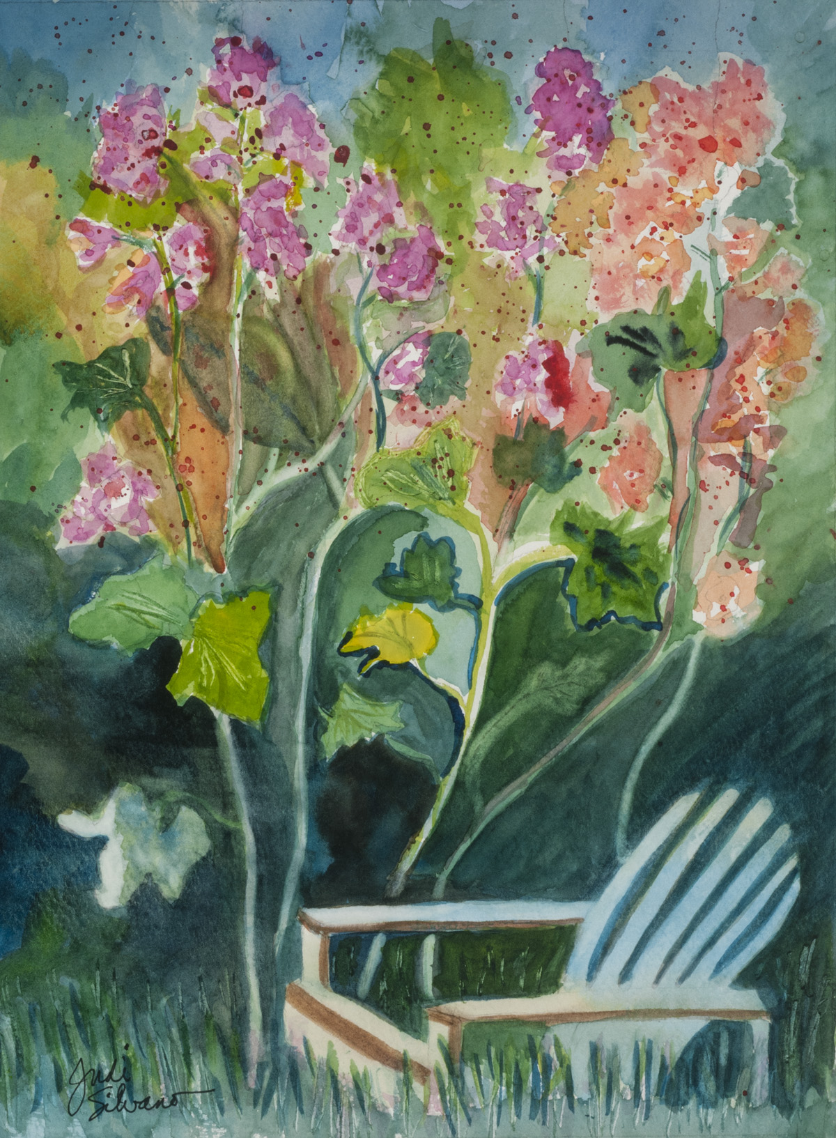 Tall Flowers Garden Spot