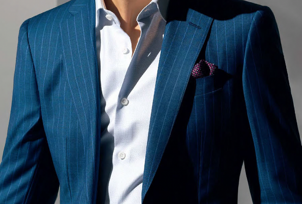 Thumbnail: 2 pc. Suit-Royal Blue Stripe
