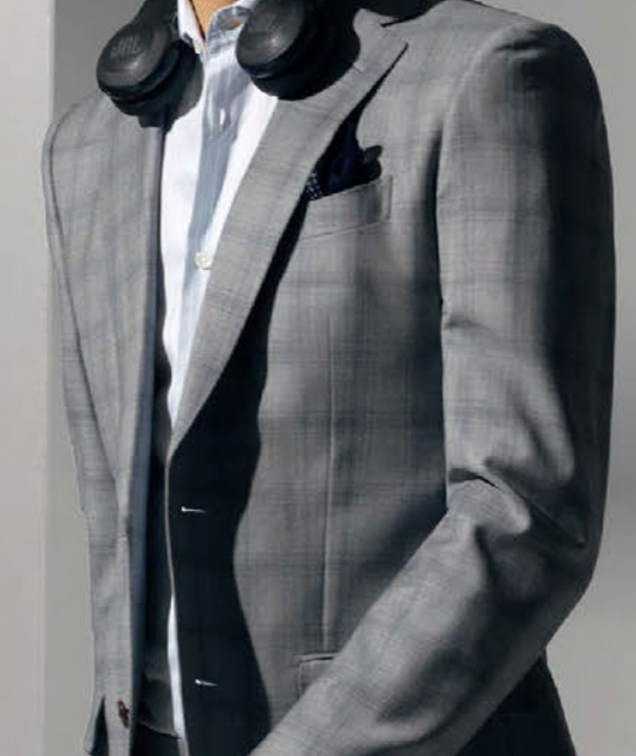 Thumbnail: 2 pc. Suit-Grey Pattern