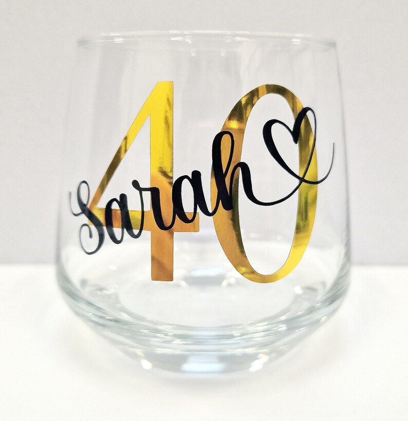 Thumbnail: Personalised Birthday Whiskey Glass Tumbler Gift 18th 21st 30th 40th 50th 60th