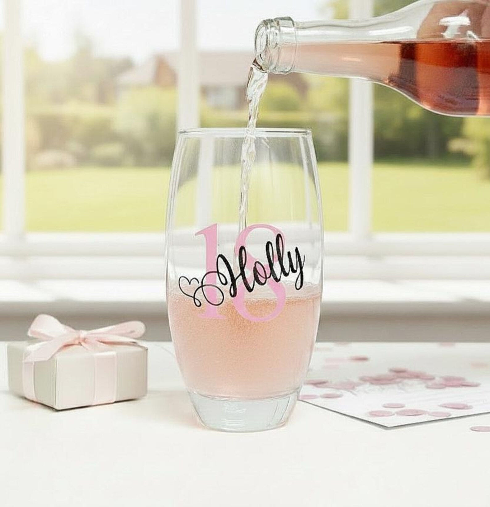 Personalised 18th Birthday High Ball Glass Tumbler Gift For Her Girl Daughter
