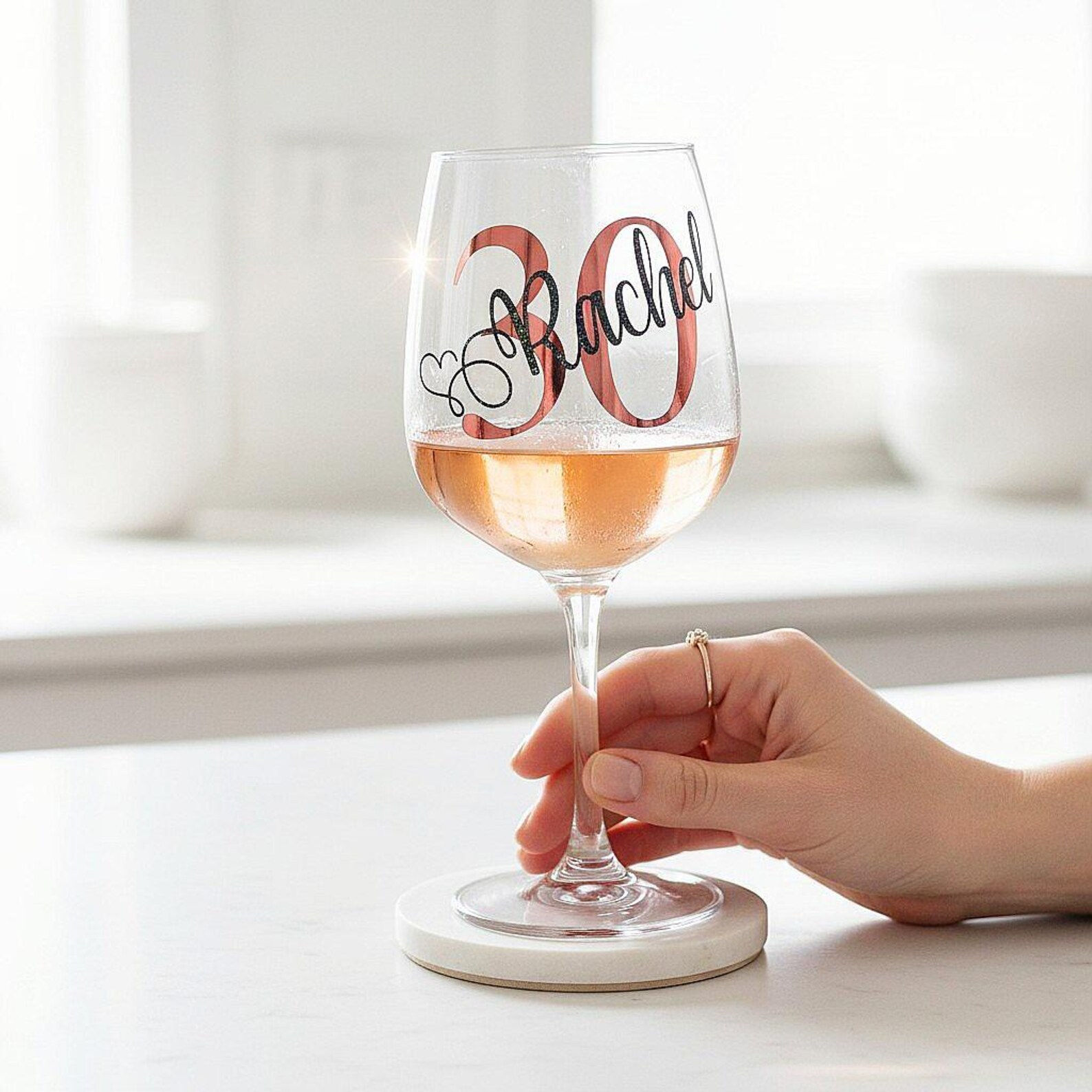 30th Birthday Large Wine Glass With Gift Box For Girl Daughter Auntie Mum