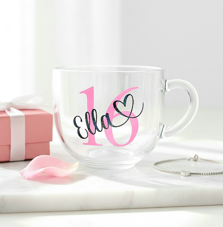 16th Birthday Glass Mug
