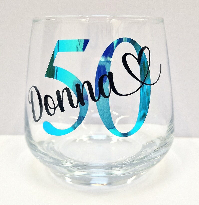Thumbnail: Personalised Birthday Whiskey Glass Tumbler Gift 18th 21st 30th 40th 50th 60th