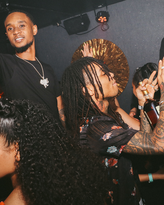 Rae Sremmurd in a VIP booth at Sapphire Nightclub, 1 Fort Lane, Auckland CBD, 1010