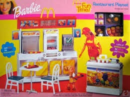 Graduated to barbies. A wondrous birthday gift this was. Barbie not included.