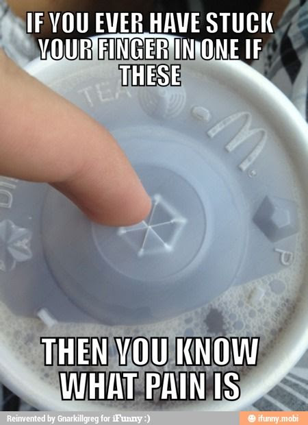 That does hurt. And then if you're like me you're stupid enough to do it again.