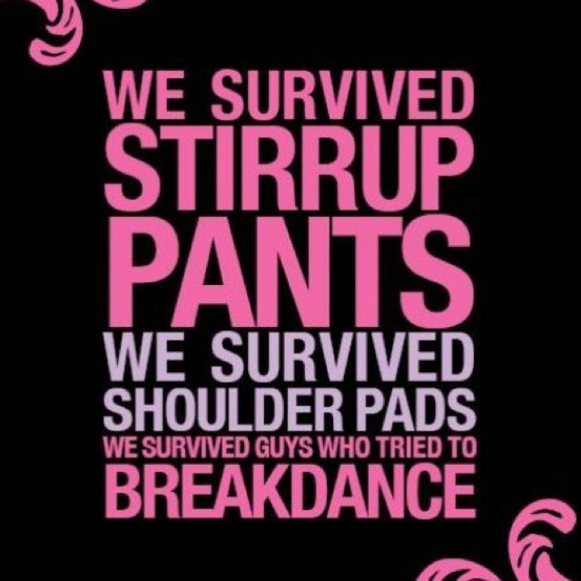 Stirrup pants!!! Guys, they've come back!