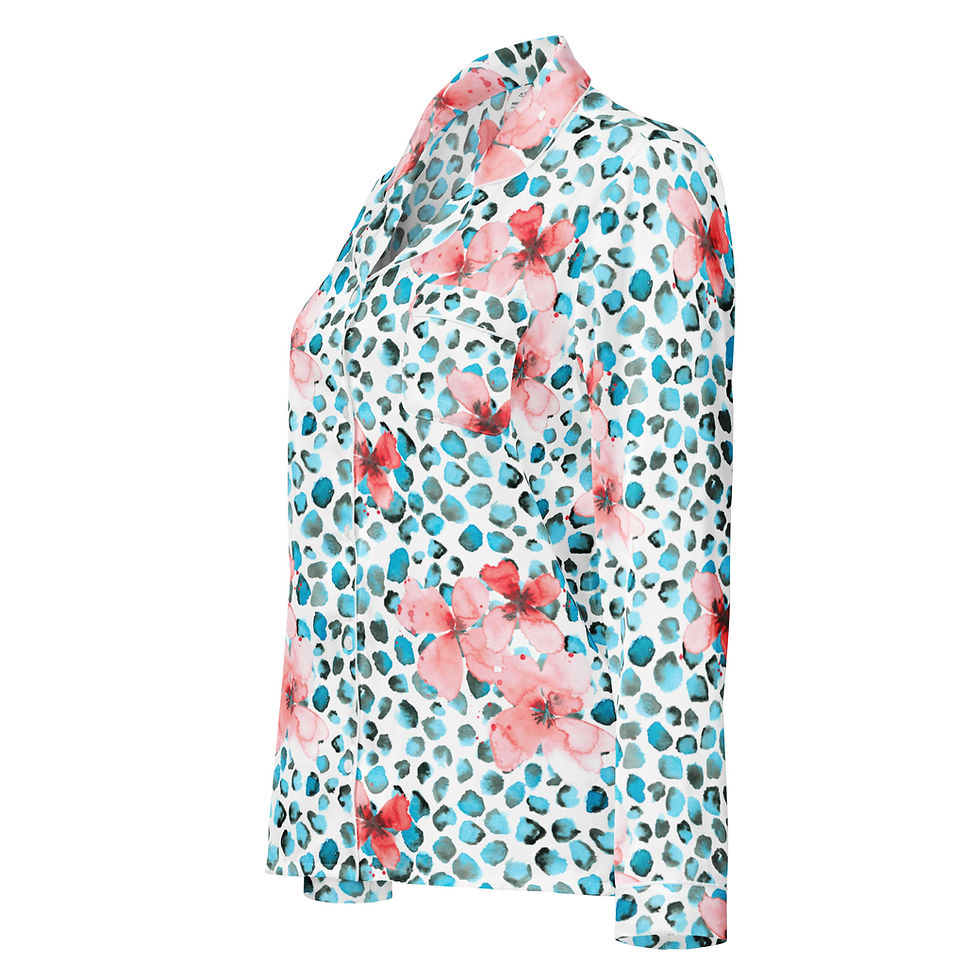 Thumbnail: WILD BLOOM - Long sleeve pajama top