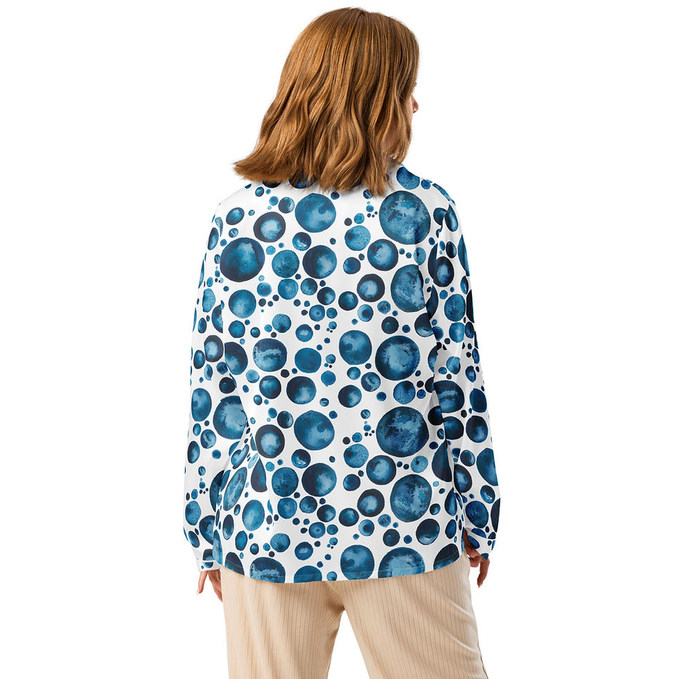 Thumbnail: FULL MOON WHISPERS - Long sleeve pajama top