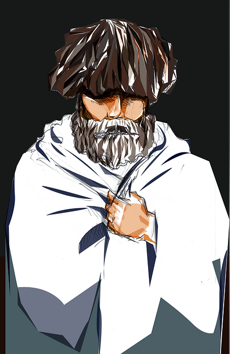 Nameless Man. Digital Illustration