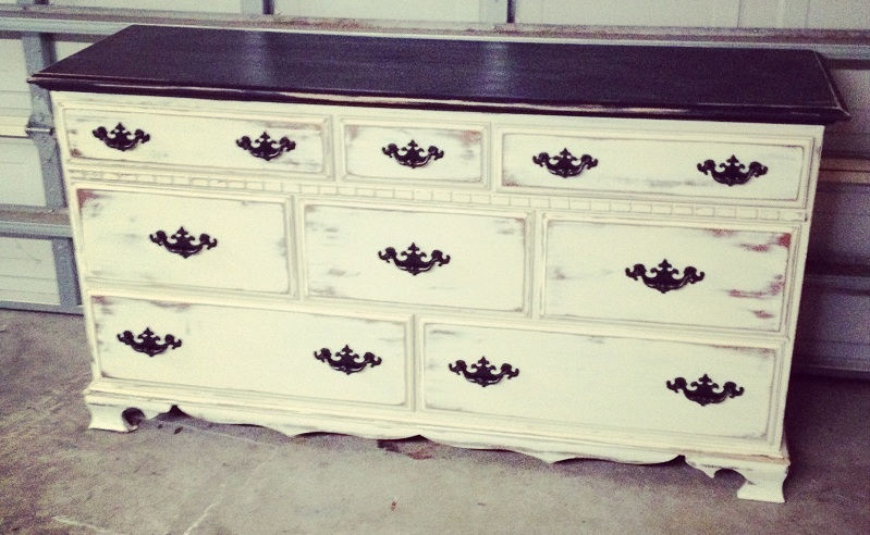 Refinished Solid Wood Dresser