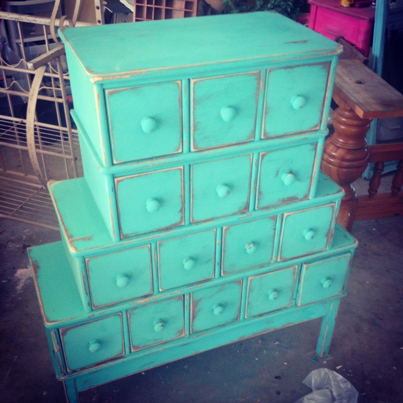 Refinished Solid Wood Cubby