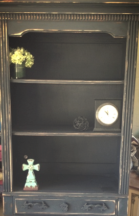 Distressed Solid Wood Bookcase