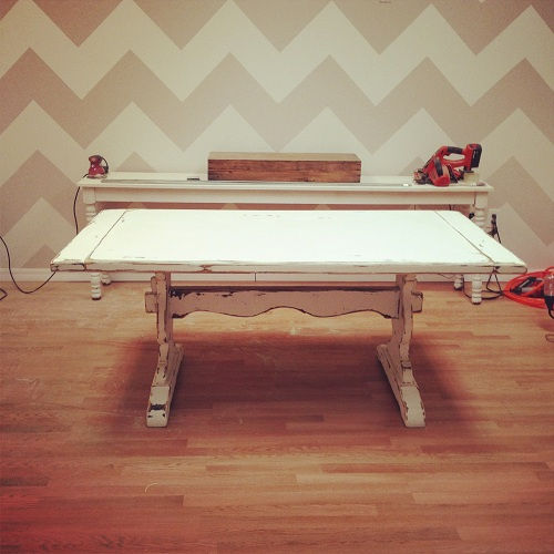 Distressed Farm Table