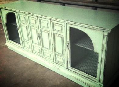 Mint Green Entertainment console