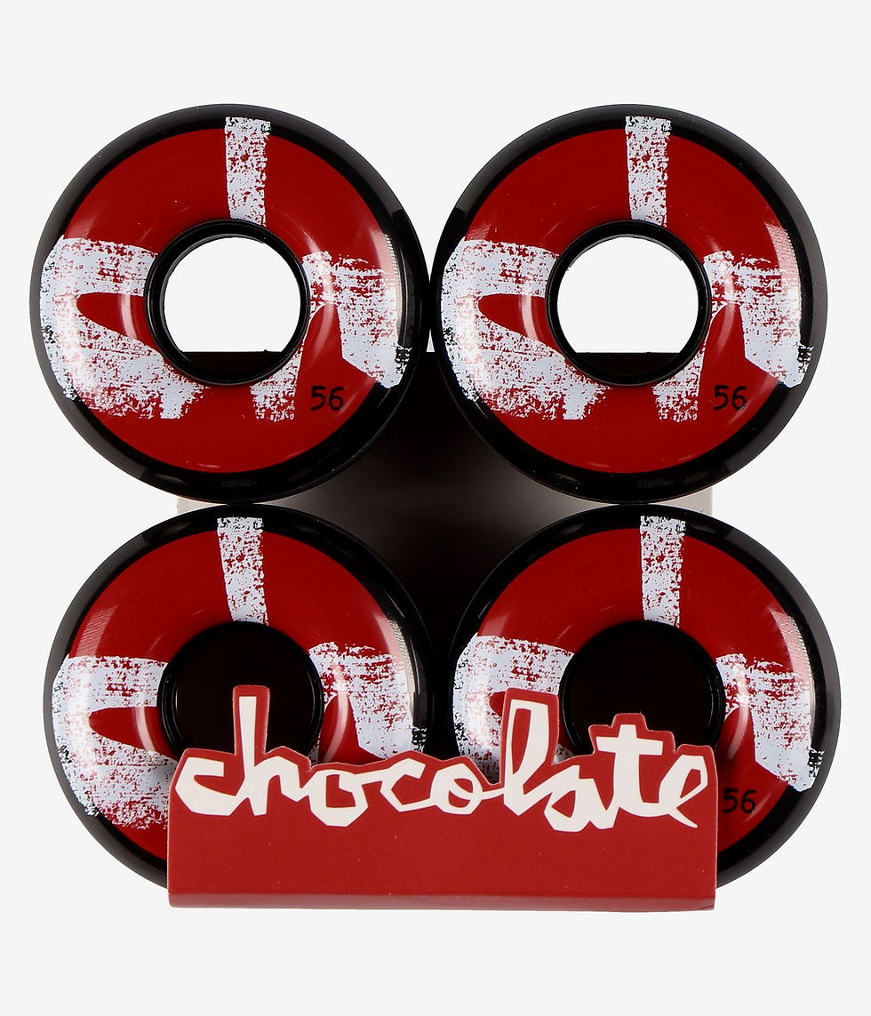 Thumbnail: Chocolate Chunk Cruiser Wheels (Black/Red) 56mm 80a