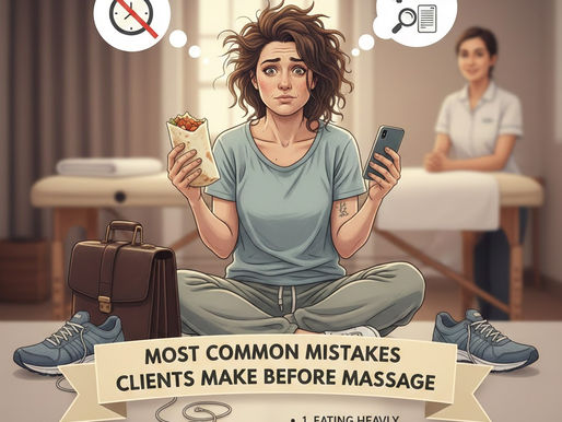 Most Common Mistakes Clients Make Before Massage