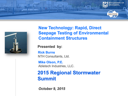 New Rapid Detect Seepage Meter Technology