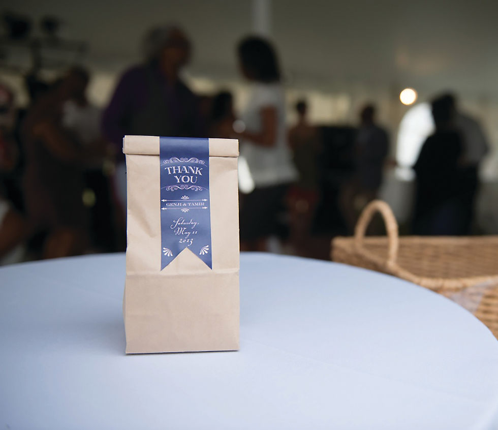 wedding event giveaway_ popcorn bag