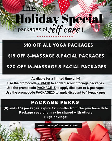 2025 Holiday Special Packages
