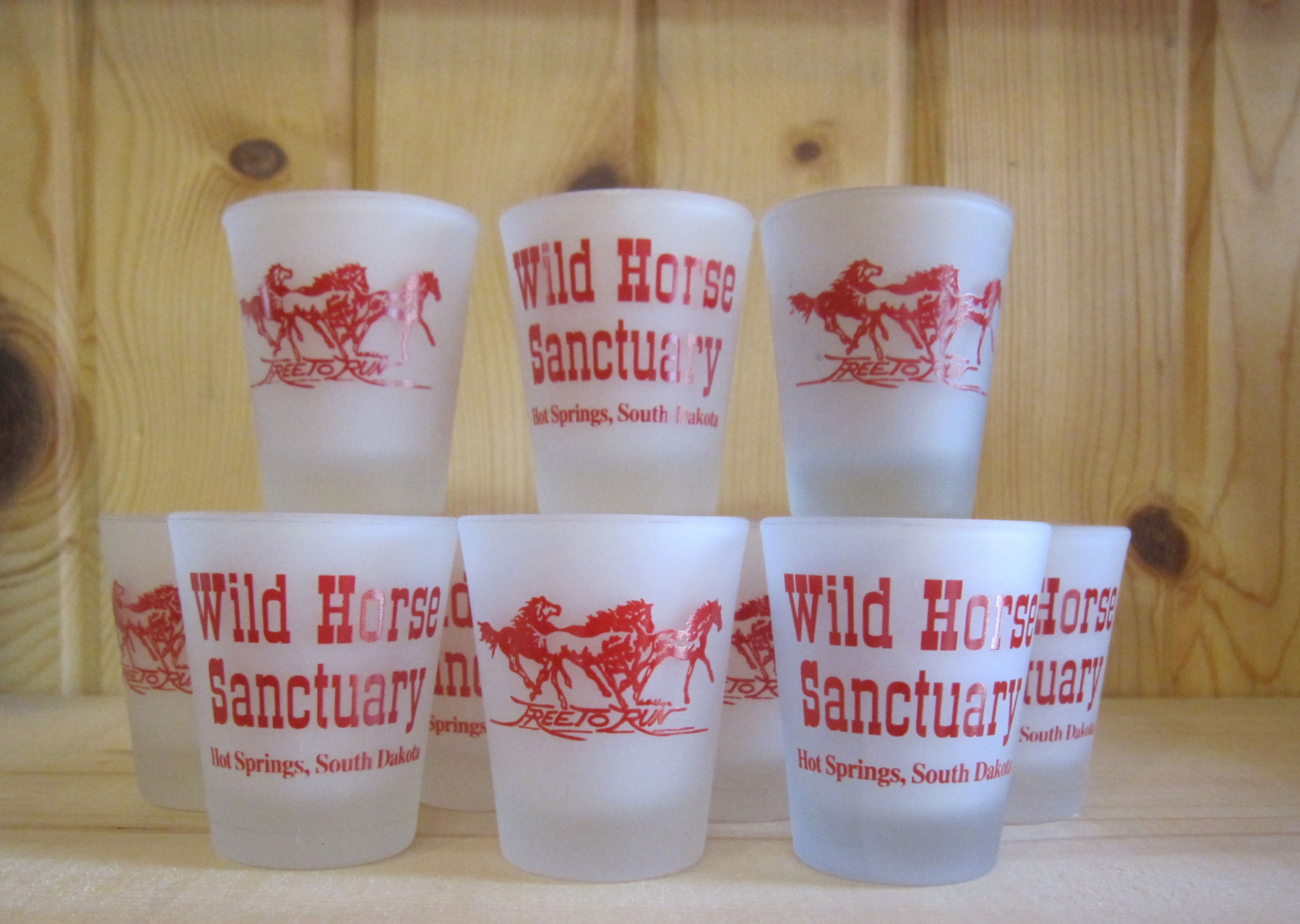 Free to Run Frosty Shot Glass