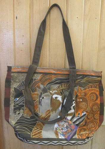 Laurel Burch Moroccan Mares Large Tote LB2010 wildhorses