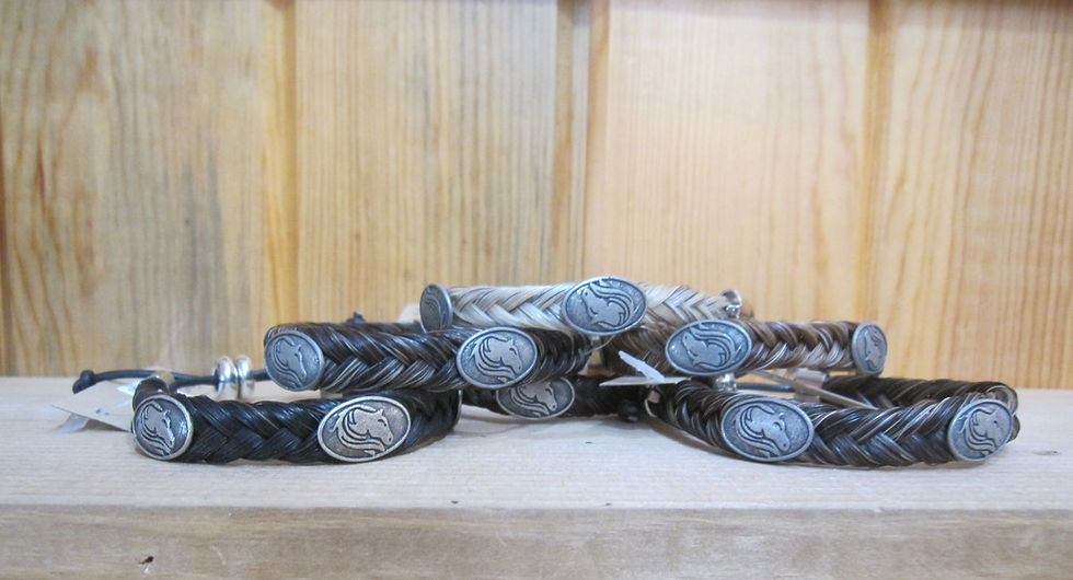 Braided Horsehair James Bond Adjustable Bracelet by Cowboy Collectables