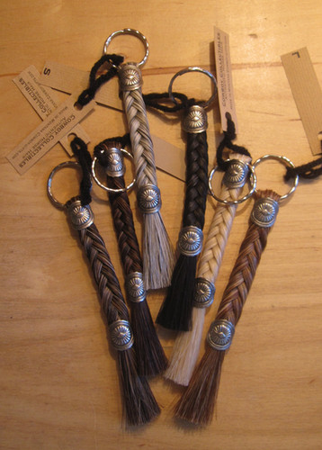 Keychain - The Fob, Braided Horsehair by Cowboy Collectables